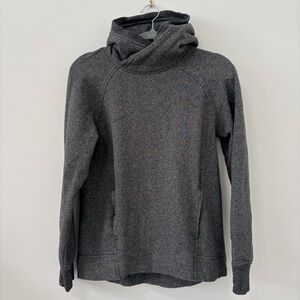 Lululemon | Fleece Please Pullover Hoodie | Sz 6 | Heathered Speckled Black |EUC